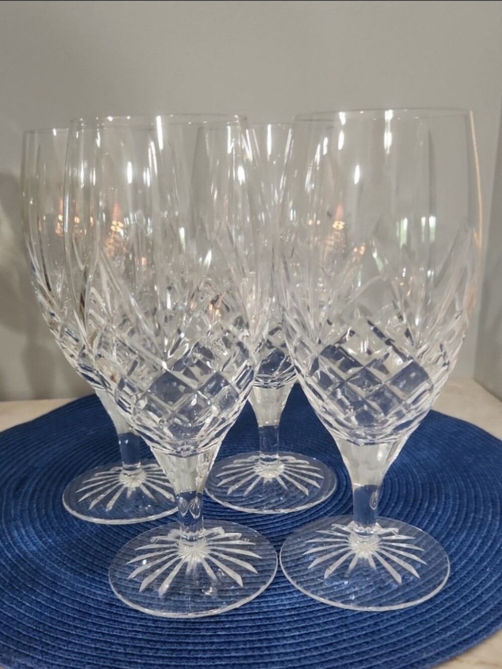 4 Provence Crystal d'Arques Durand Water/beverage Goblets - Stemmed Glasses
